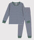 Pyjama milleraies en tubique enfant