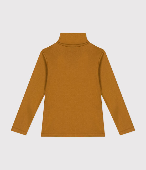 Sous-pull en coton enfant fille / garçon marron CUIVRE