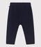 Pantalon de jogging b&eacute;b&eacute; en coton uni bleu marine