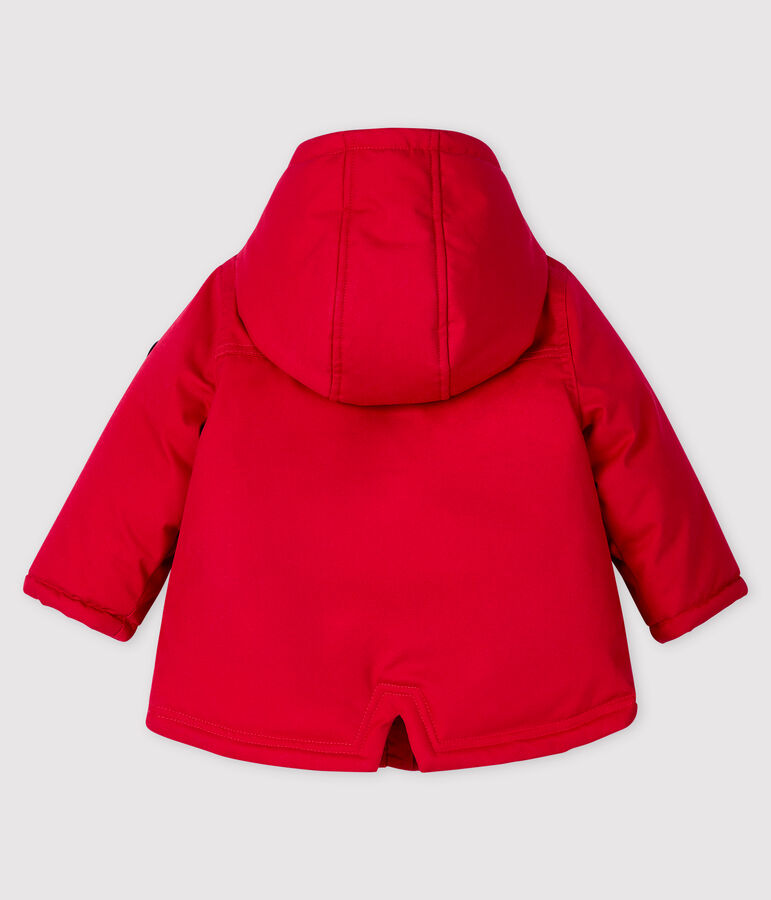 Parka mi-longue b&eacute;b&eacute; gar&ccedil;on rouge TERKUIT