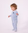 Pyjama b&eacute;b&eacute; en velours uni avec motif plac&eacute; NEW PLACID