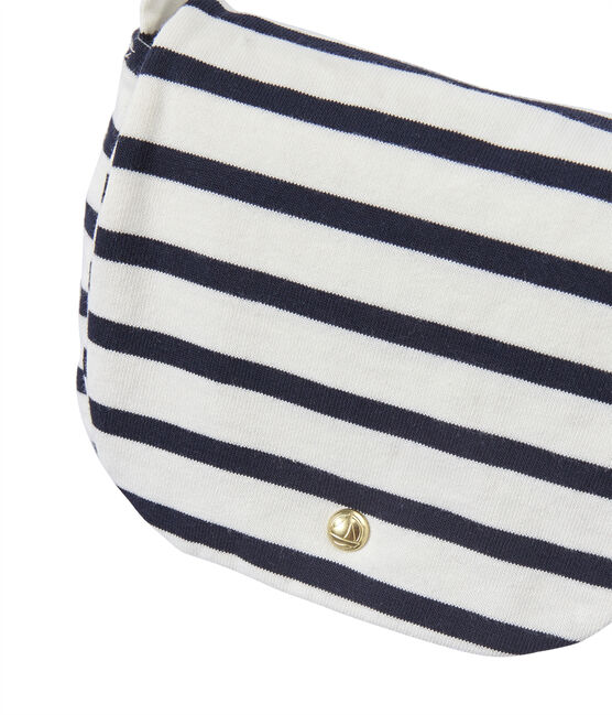 Sac bandoulière fille rayé blanc MARSHMALLOW/bleu SMOKING