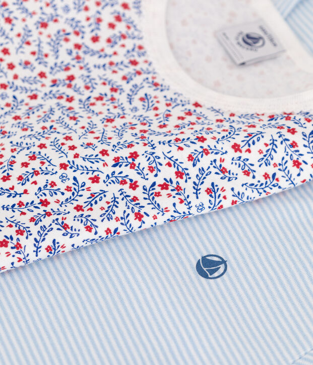 Lot de 2 pyjamas shorts enfant en coton multicouleur