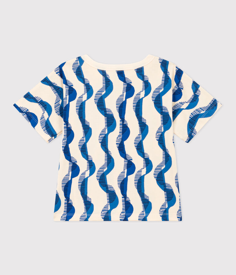 Tee-shirt manches courtes en coton enfant fille blanc AVALANCHE/ MULTICO