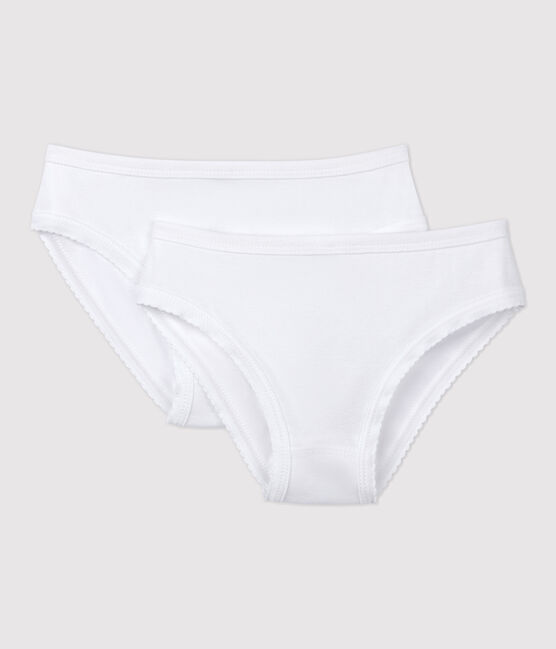 Lot de 2 culottes blanches fille variante 1