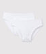 Lot de 2 culottes blanches fille