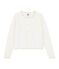 Cardigan enfant fille blanc MARSHMALLOW