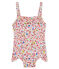 Maillot de bain 1 pièce bébé fille imprimé blanc MARSHMALLOW/blanc MULTICO