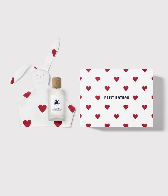 COFFRET CADEAU NAISSANCE PARFUM & DOUDOU bleu Floral Citrus Musc