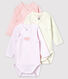 Lot de 3 bodies bébé en coton biologique