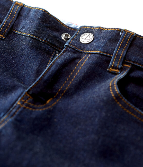 Pantalon slim en denim enfant garçon bleu DENIM BLEU FONCE