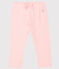 Pantalon bébé fille en maille unie rose MINOIS