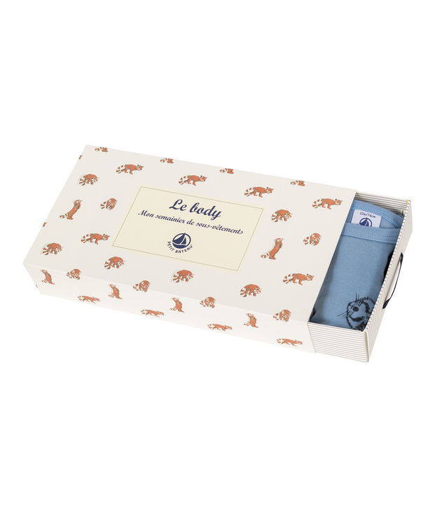 Lot de 5 bodies manches longues b&eacute;b&eacute; gar&ccedil;on multicouleur