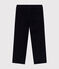 Pantalon droit en velours enfant garçon bleu SMOKING