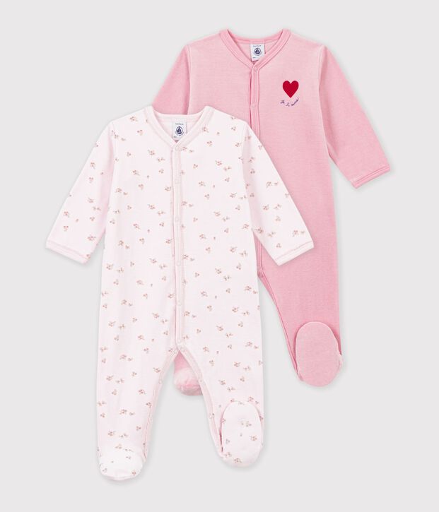 Lot de pyjamas b&eacute;b&eacute; en velours imprim&eacute; multicouleur