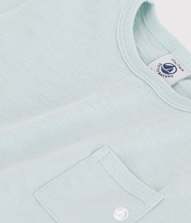 Tee-shirt manches courtes b&eacute;b&eacute; en jersey flamm&eacute; vert