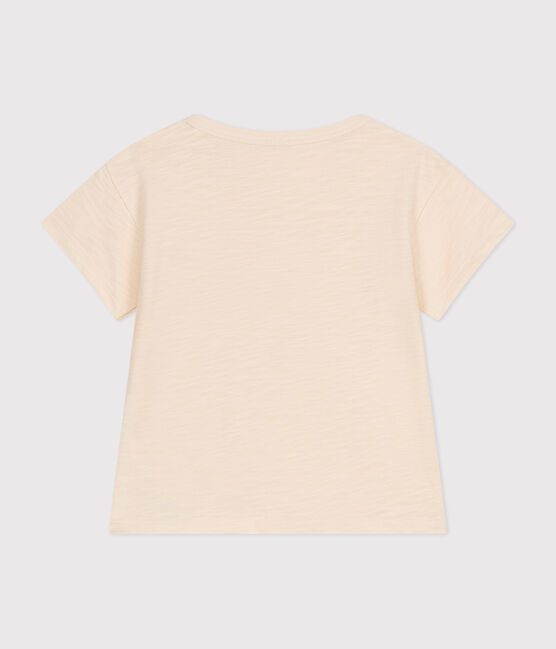 Tee-shirt manches courtes en jersey flammé bébé écru AVALANCHE