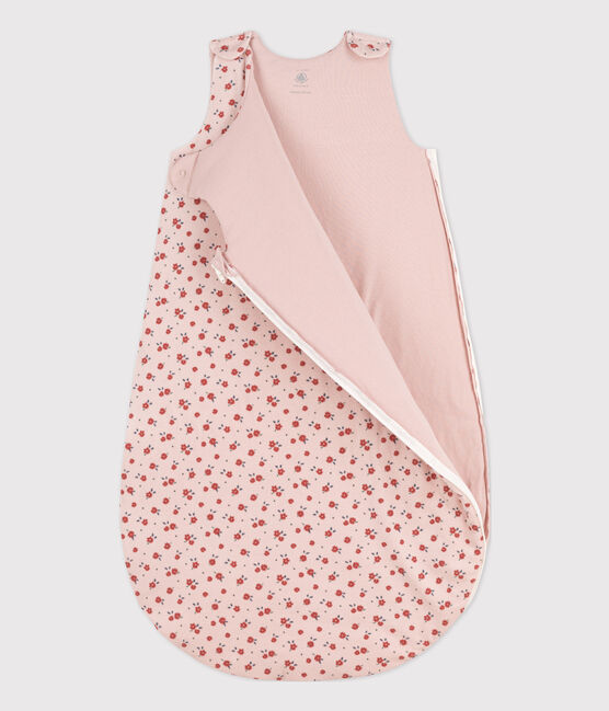 GIGOTEUSE FLEUR BÉBÉ EN VELOURS TOG 2 rose SALINE/blanc MULTICO