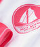 Tee-shirt anti-UV UPF 50+ bébé garçon/bébé fille blanc MARSHMALLOW/rose CUPCAKE
