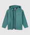 Sweatshirt à capuche enfant fille / garçon vert BRUT