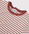 Tee-shirt L'ICONIQUE col rond en coton bio Femme beige MONTELIMAR/ OMBRIE