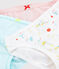Lot de 3 culottes imprimé fruits petite fille en coton biologique variante 1