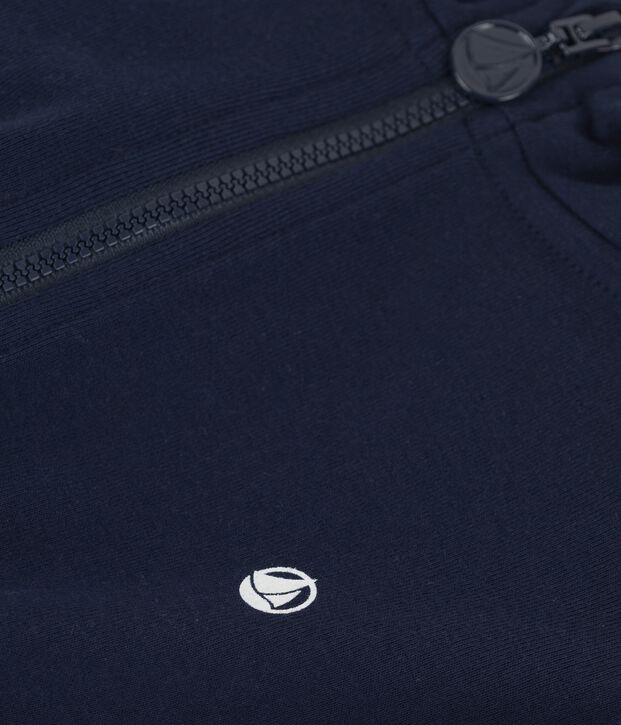 Sweatshirt &agrave; capuche enfant fille / gar&ccedil;on bleu marine