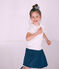 Tee-shirt à manches courtes enfant fille blanc MARSHMALLOW