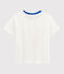 Tee-shirt enfant garcon blanc MARSHMALLOW