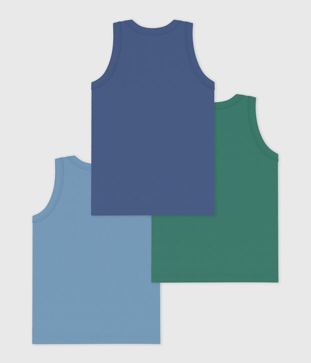 Lot de d&eacute;bardeurs enfant en coton uni multicouleur