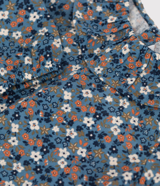 Blouse manches longues bébé imprimée en gaze de coton ROVER/ MULTICO
