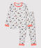 Pyjama imprimé Paris petit garçon en coton biologique gris BELUGA/blanc MULTICO