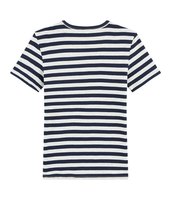 Tee shirt iconique femme bleu SMOKING/gris BELUGA