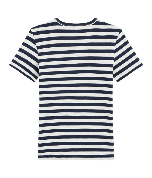 Tee shirt iconique femme bleu/gris