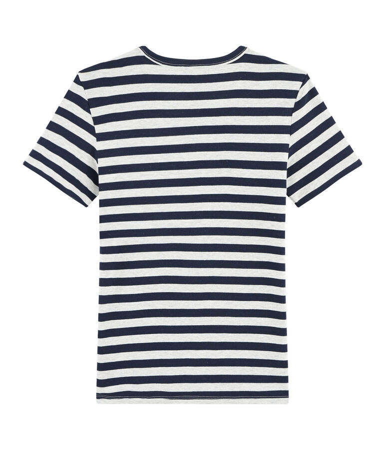 Tee shirt iconique femme bleu SMOKING/gris BELUGA