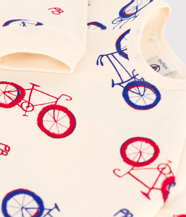 Dors-bien v&eacute;lo b&eacute;b&eacute; en coton &eacute;cru/multicouleur