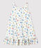 Robe sans manche en coton enfant fille blanc MARSHMALLOW/blanc MULTICO
