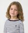 Marini&egrave;re iconique enfant en coton &agrave; rayures blanc/bleu