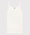 Chemise à bretelles iconique en coton Femme blanc MARSHMALLOW