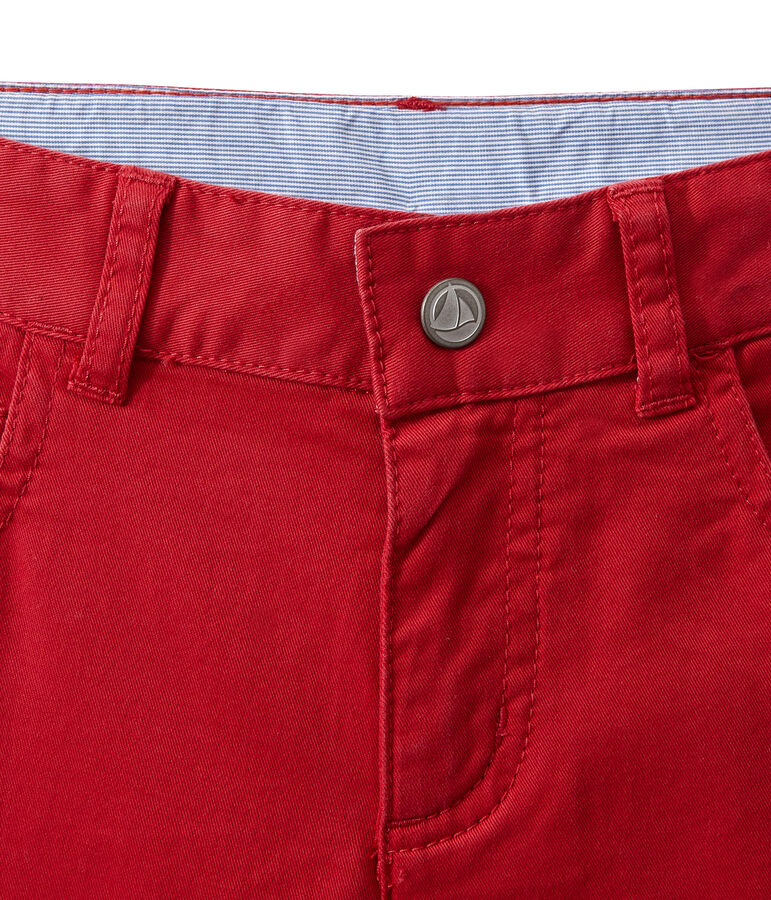 Pantalon de couleur gar&ccedil;on en jean rouge