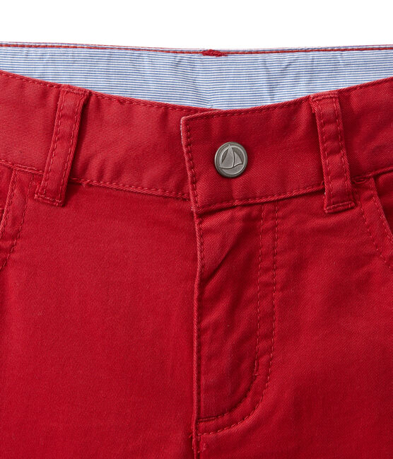 Pantalon de couleur garçon en jean rouge TERKUIT