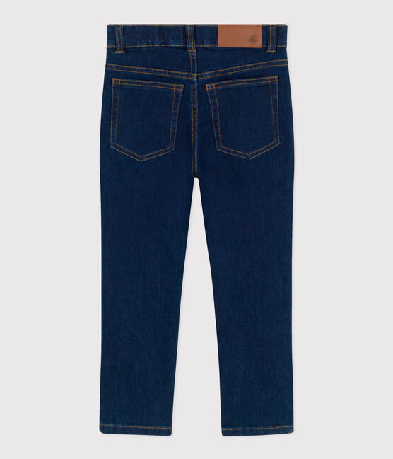 Pantalon droit denim enfant garçon bleu DENIM BRUT