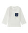 T-shirt bébé garçon uni blanc MARSHMALLOW