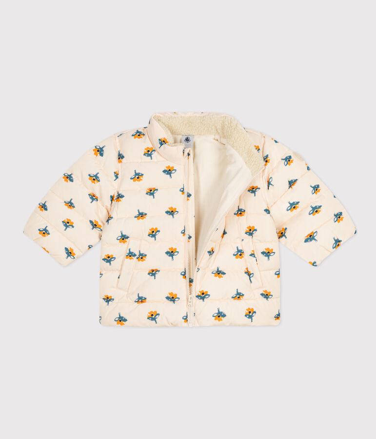 Doudoune imprim&eacute;e capuche r&eacute;tractable b&eacute;b&eacute; blanc AVALANCHE/ MULTICO