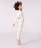 Pyjama enfant en tubique imprimé petit déjeuner blanc MARSHMALLOW/blanc MULTICO