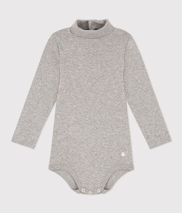 Body manches longues col roulé en coton bébé