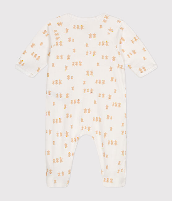 Pyjama en molleton bébé blanc MARSHMALLOW/blanc MULTICO