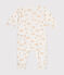 Pyjama en molleton bébé blanc MARSHMALLOW/blanc MULTICO