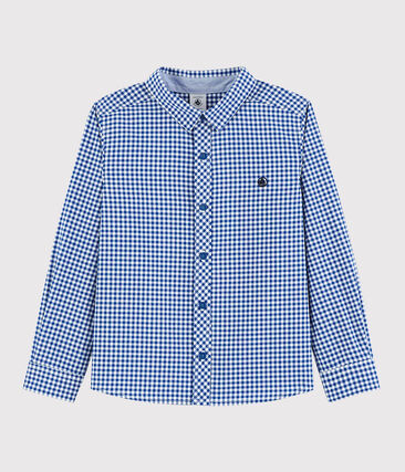 Chemise manches longues en popeline enfant garçon