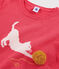 Pull en laine et coton enfant fille rose ROSE FLASHY